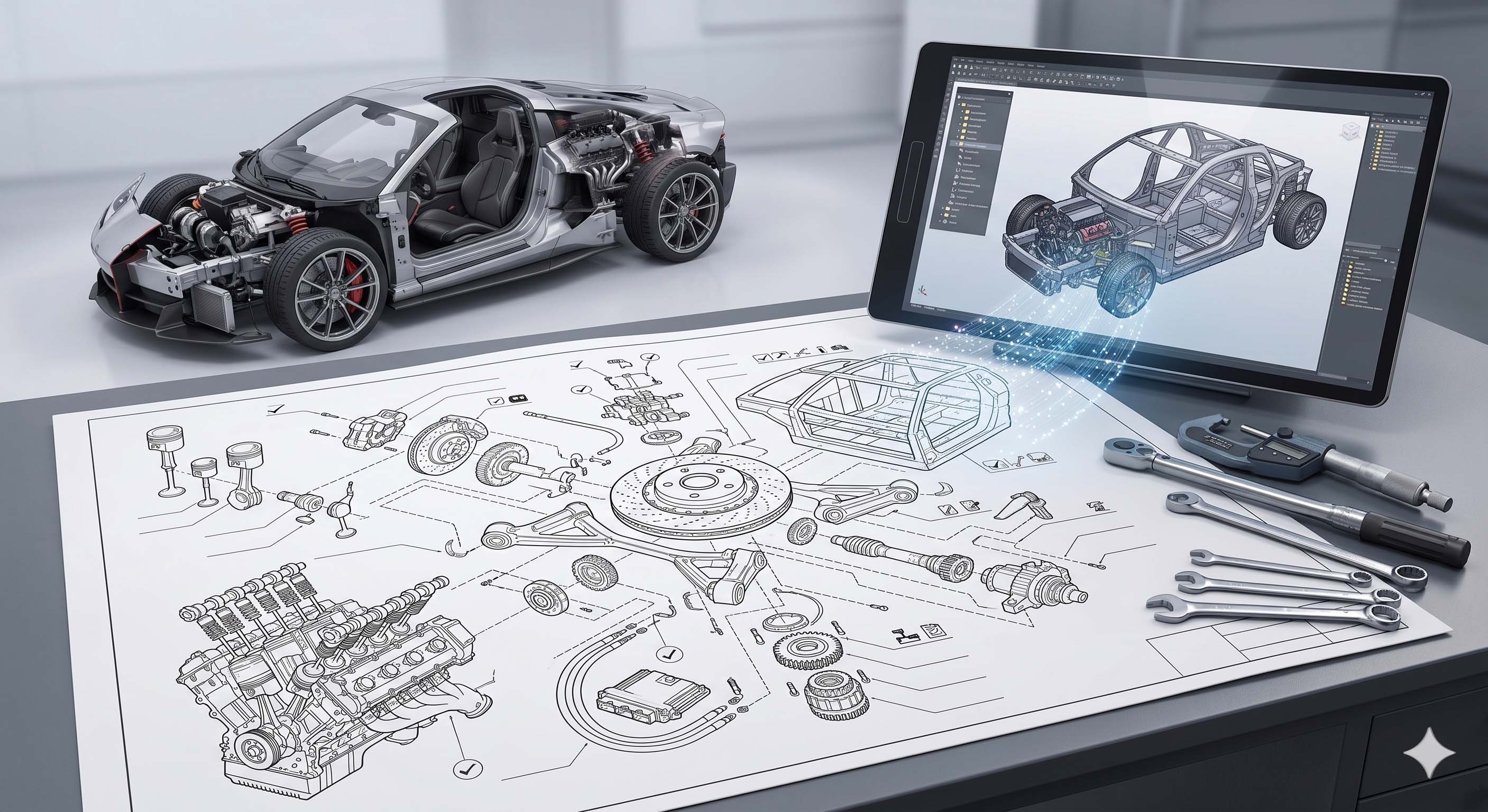 3D CADデータを活用したわかりやすいテクニカルイラスト制作イメージ